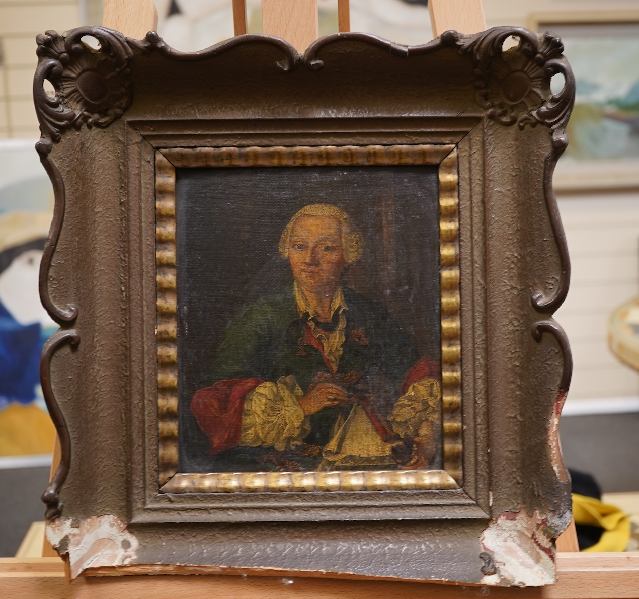 Venetian School, 18th century, A pair of portraits of gentlemen